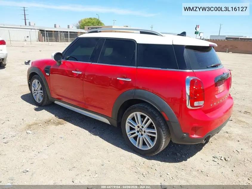 2020 Mini Countryman Cooper VIN: WMZYW3C00L3L16127 Lot: 44778104