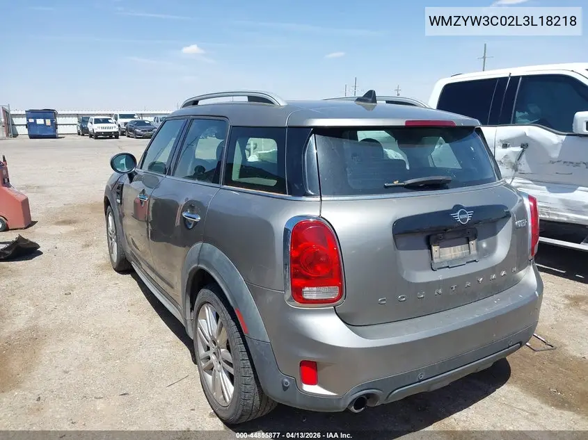 2020 Mini Countryman Cooper VIN: WMZYW3C02L3L18218 Lot: 44855877
