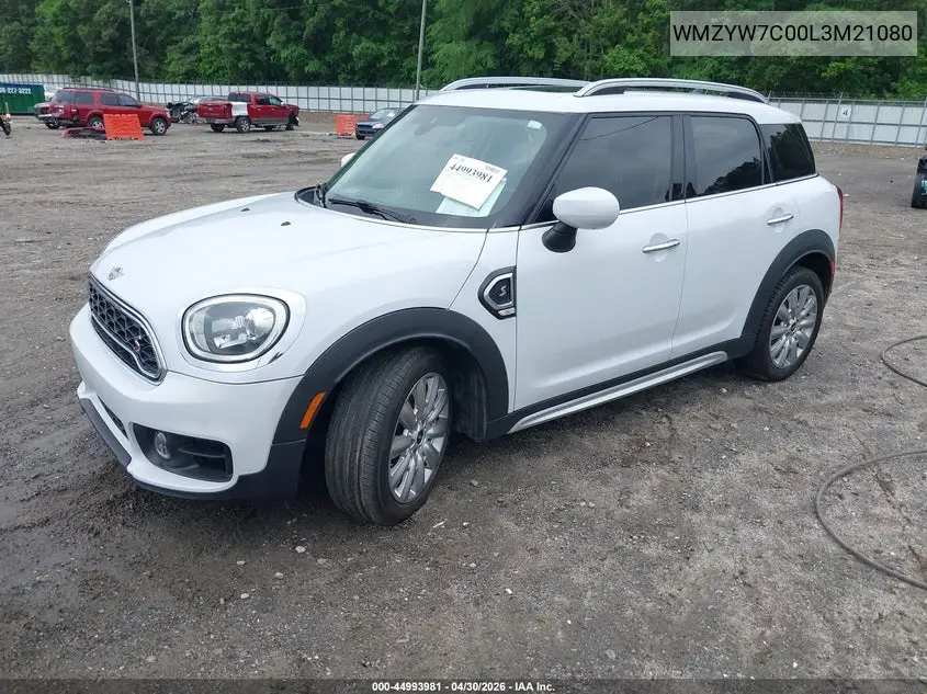 2020 Mini Countryman Cooper S VIN: WMZYW7C00L3M21080 Lot: 44993981