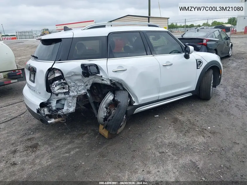 2020 Mini Countryman Cooper S VIN: WMZYW7C00L3M21080 Lot: 44993981