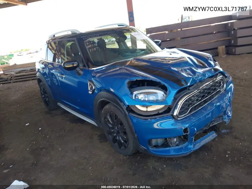 2020 Mini Countryman Cooper S VIN: WMZYW7C0XL3L71787 Lot: 45536019