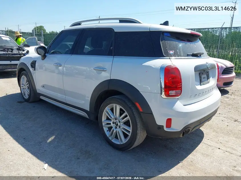 2020 Mini Countryman Cooper VIN: WMZYW5C03L3L14626 Lot: 45547417
