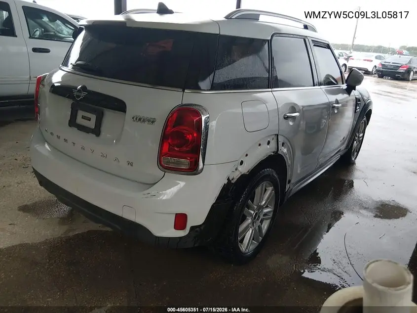 2020 Mini Countryman Cooper VIN: WMZYW5C09L3L05817 Lot: 45605351