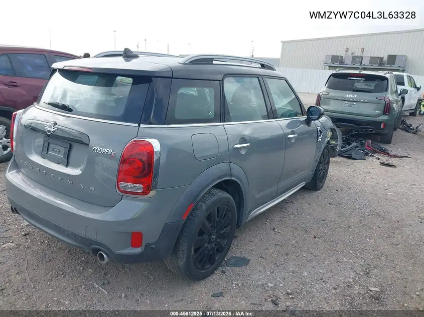 2020 Mini Countryman Cooper S VIN: WMZYW7C04L3L63328 Lot: 45612925