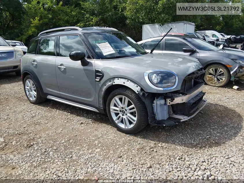 2020 Mini Countryman Cooper VIN: WMZYW3C05L3L21792 Lot: 45626257
