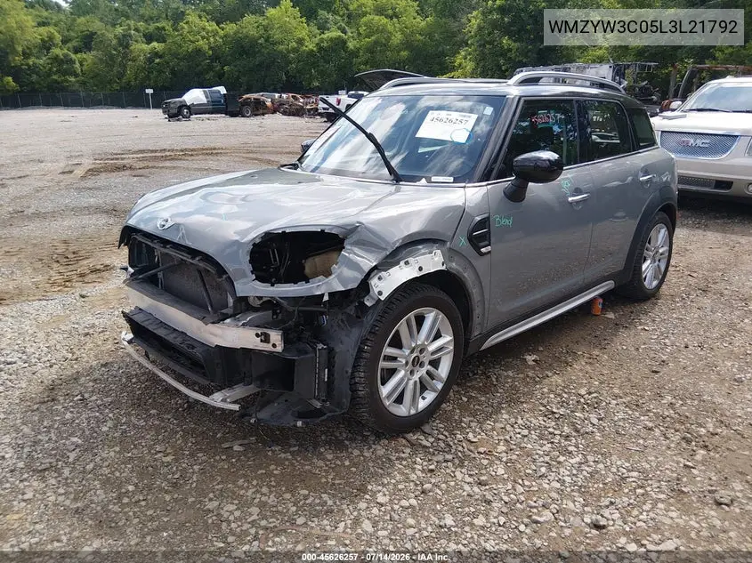 2020 Mini Countryman Cooper VIN: WMZYW3C05L3L21792 Lot: 45626257