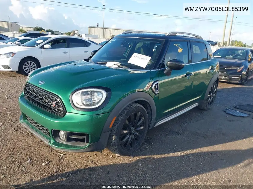 2020 Mini Countryman Cooper S VIN: WMZYW7C05L3L85399 Lot: 45669827