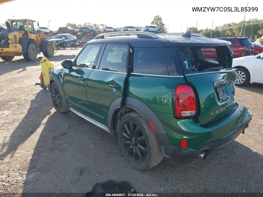 2020 Mini Countryman Cooper S VIN: WMZYW7C05L3L85399 Lot: 45669827