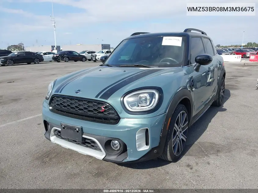 2021 Mini Countryman Cooper S VIN: WMZ53BR08M3M36675 Lot: 45067916