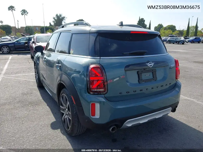 2021 Mini Countryman Cooper S VIN: WMZ53BR08M3M36675 Lot: 45067916