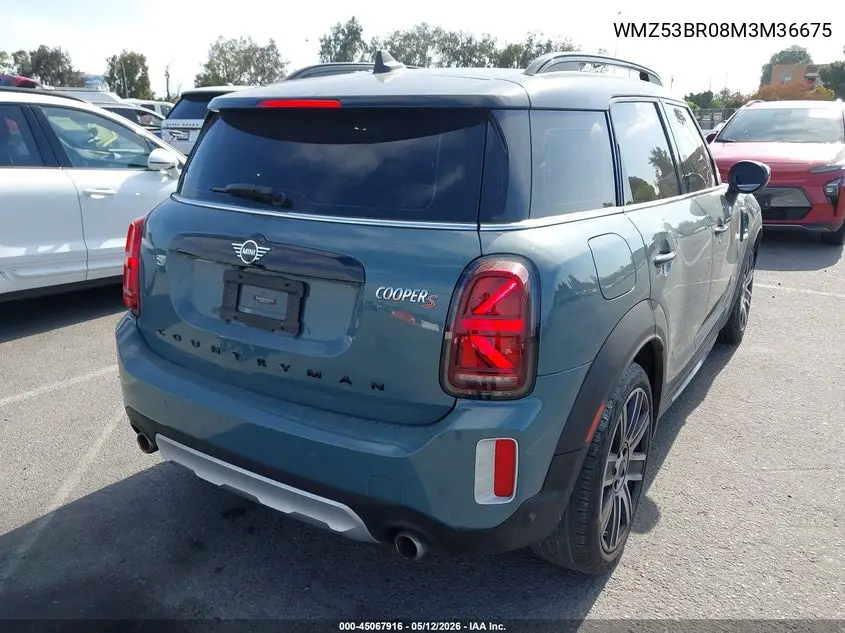 2021 Mini Countryman Cooper S VIN: WMZ53BR08M3M36675 Lot: 45067916