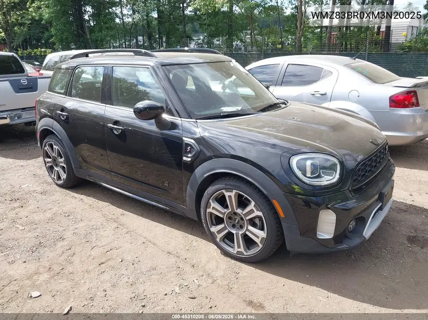 2021 Mini Countryman Cooper S VIN: WMZ83BR0XM3N20025 Lot: 45310208