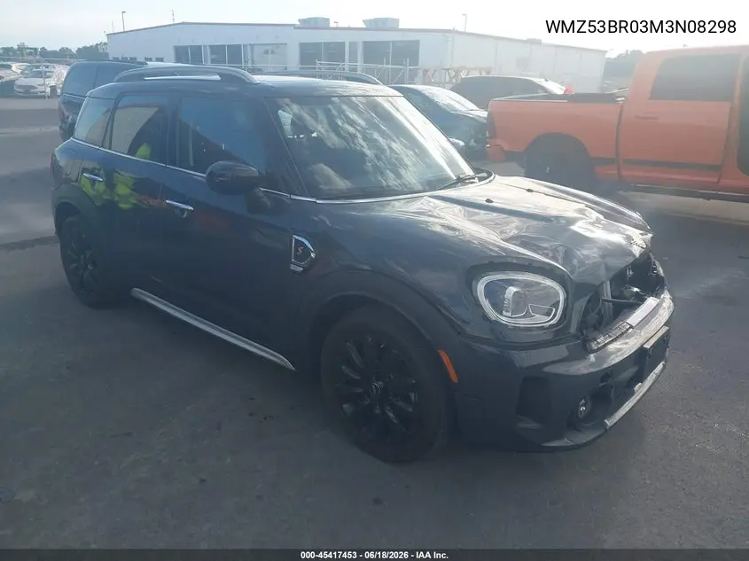 2021 Mini Countryman Cooper S VIN: WMZ53BR03M3N08298 Lot: 45417453