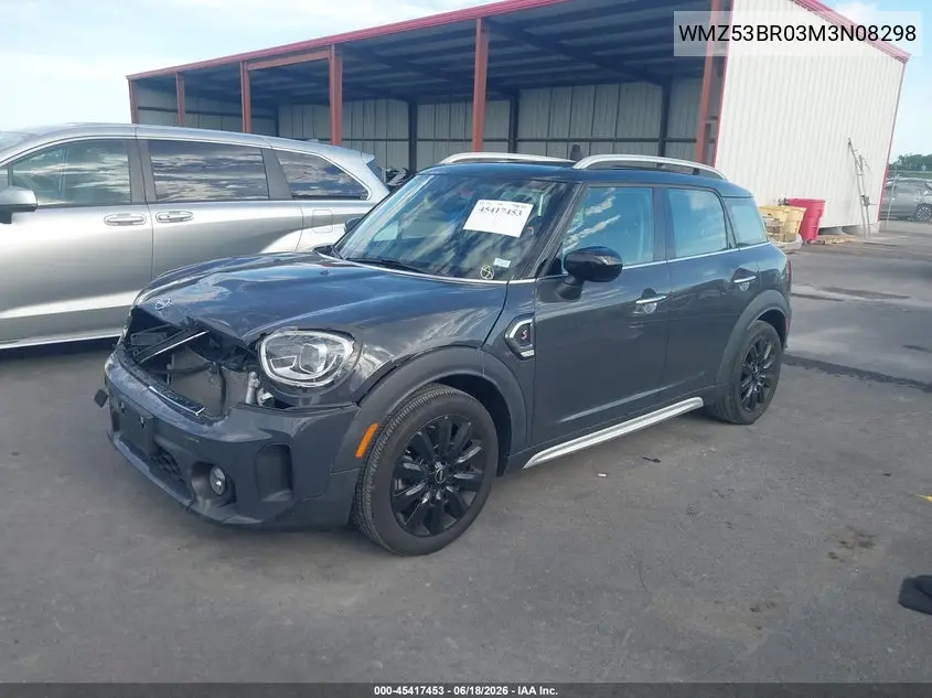 2021 Mini Countryman Cooper S VIN: WMZ53BR03M3N08298 Lot: 45417453