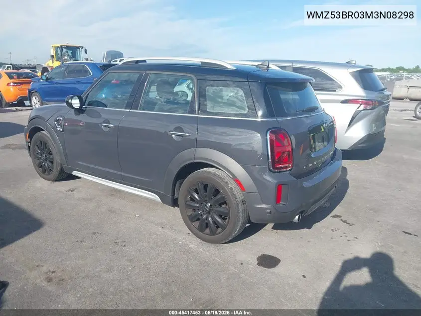 2021 Mini Countryman Cooper S VIN: WMZ53BR03M3N08298 Lot: 45417453
