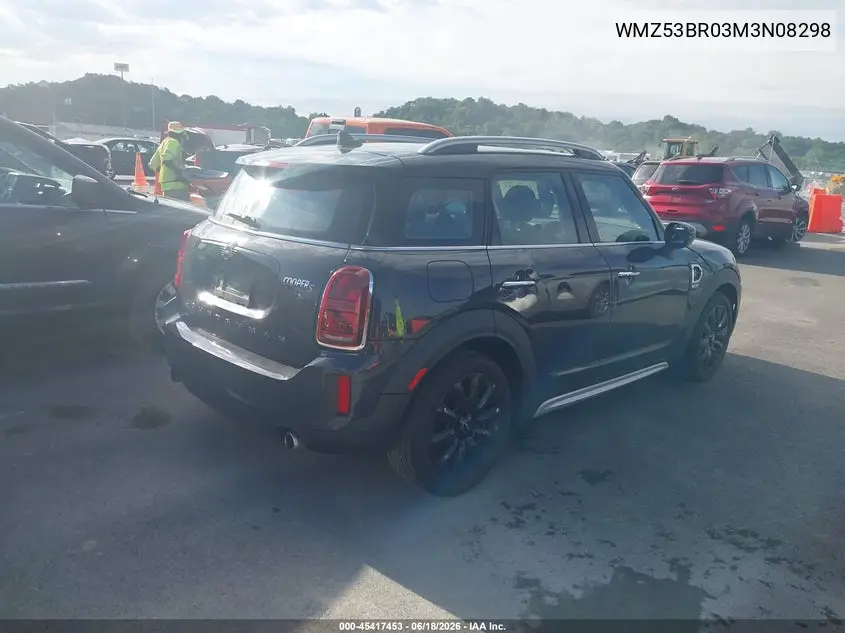 2021 Mini Countryman Cooper S VIN: WMZ53BR03M3N08298 Lot: 45417453
