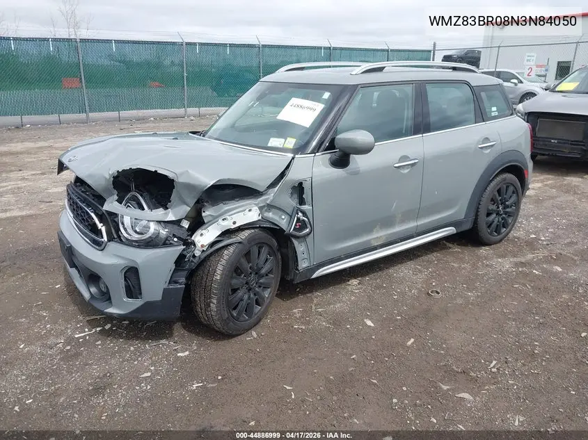 2022 Mini Countryman Cooper S VIN: WMZ83BR08N3N84050 Lot: 44886999