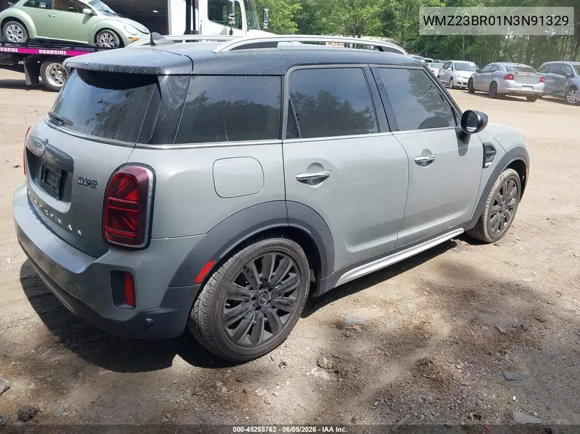 2022 Mini Countryman Cooper VIN: WMZ23BR01N3N91329 Lot: 45258762