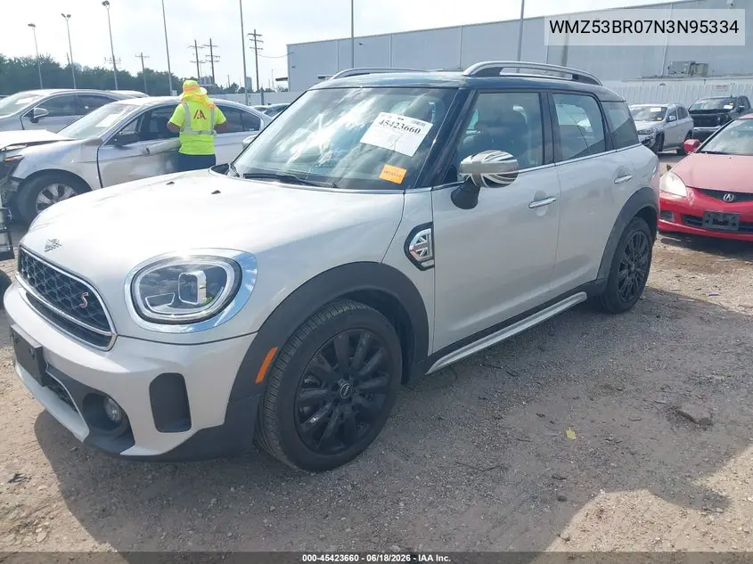 2022 Mini Countryman Cooper S VIN: WMZ53BR07N3N95334 Lot: 45423660