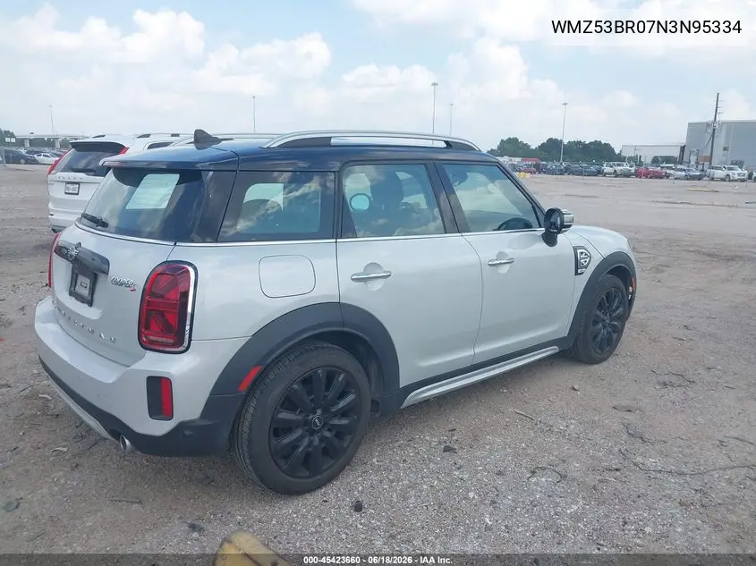2022 Mini Countryman Cooper S VIN: WMZ53BR07N3N95334 Lot: 45423660