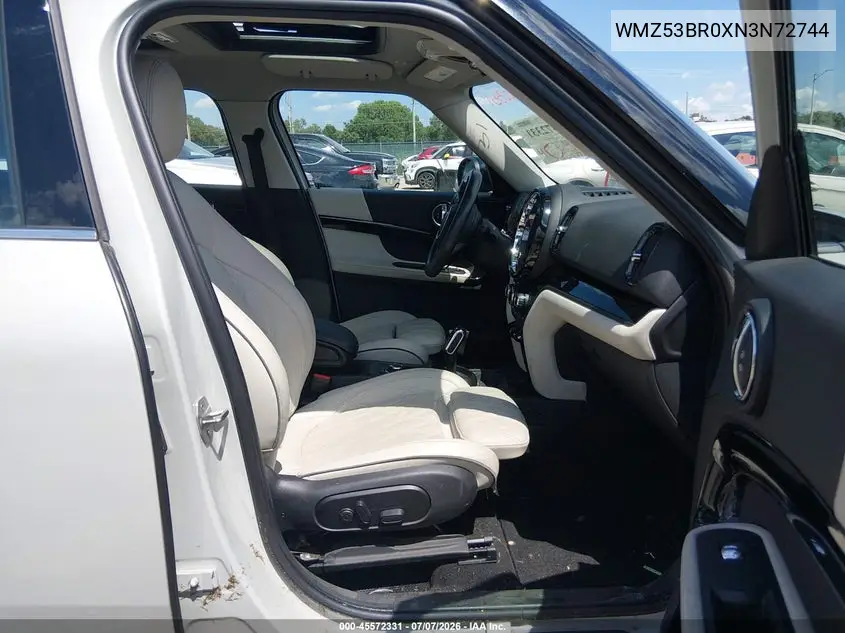 2022 Mini Countryman Cooper S VIN: WMZ53BR0XN3N72744 Lot: 45572331