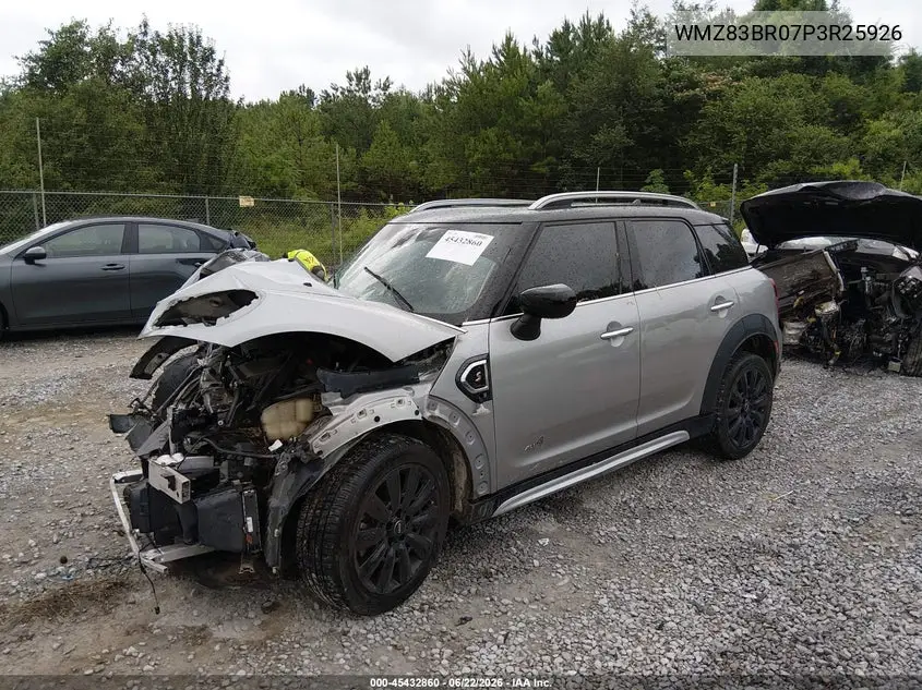 2023 Mini Countryman Cooper S VIN: WMZ83BR07P3R25926 Lot: 45432860