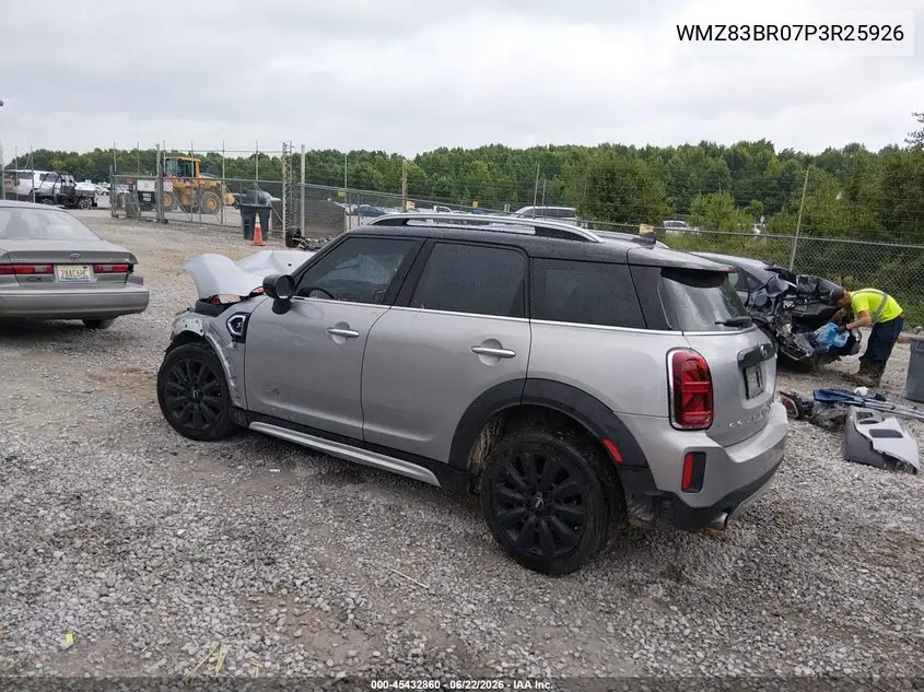 2023 Mini Countryman Cooper S VIN: WMZ83BR07P3R25926 Lot: 45432860