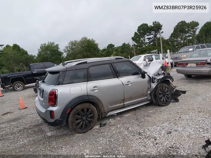 2023 Mini Countryman Cooper S VIN: WMZ83BR07P3R25926 Lot: 45432860