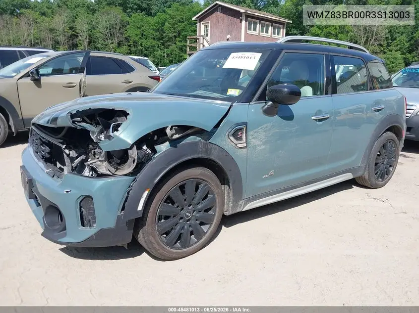 2024 Mini Countryman Cooper S VIN: WMZ83BR00R3S13003 Lot: 45481013