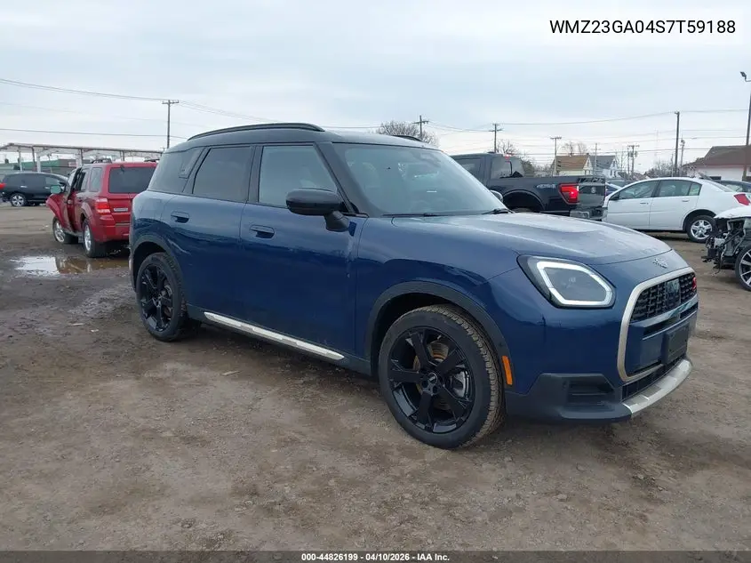 2025 Mini Countryman Cooper S VIN: WMZ23GA04S7T59188 Lot: 44826199