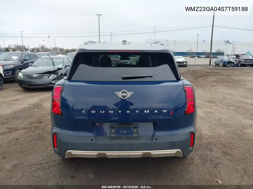2025 Mini Countryman Cooper S VIN: WMZ23GA04S7T59188 Lot: 44826199