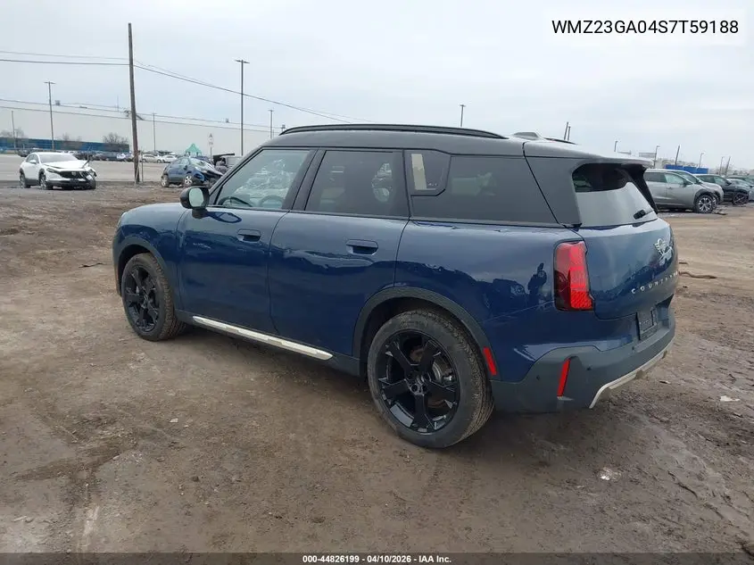 2025 Mini Countryman Cooper S VIN: WMZ23GA04S7T59188 Lot: 44826199