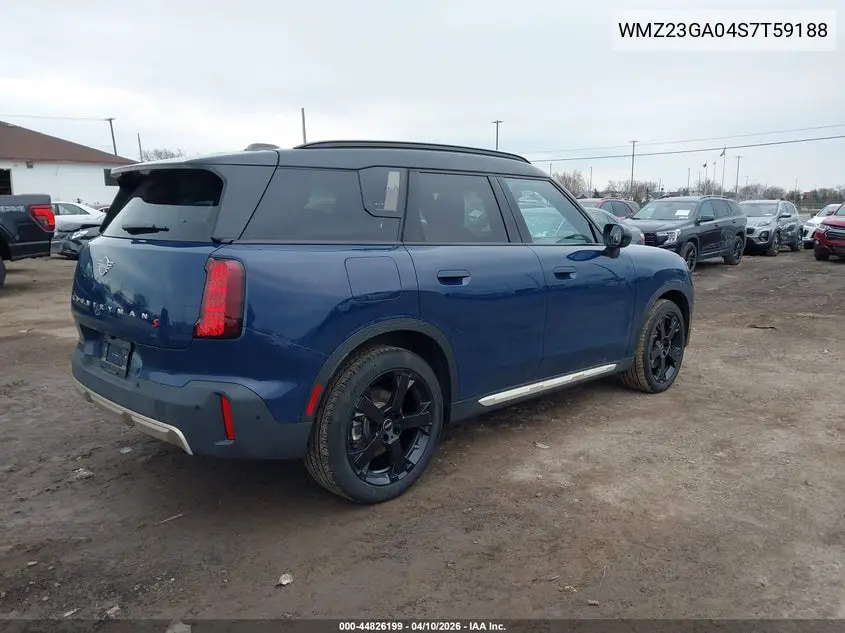 2025 Mini Countryman Cooper S VIN: WMZ23GA04S7T59188 Lot: 44826199