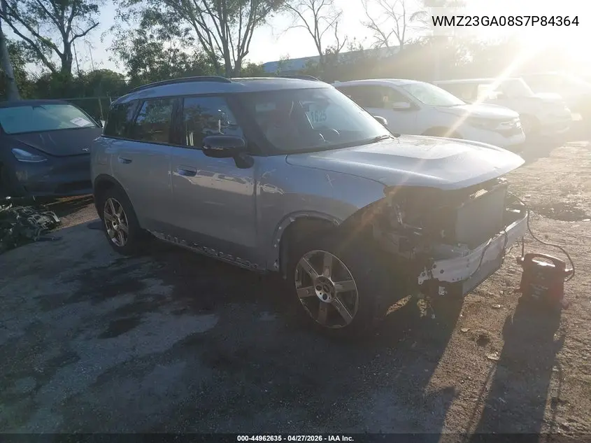 2025 Mini Countryman Cooper S VIN: WMZ23GA08S7P84364 Lot: 44962635