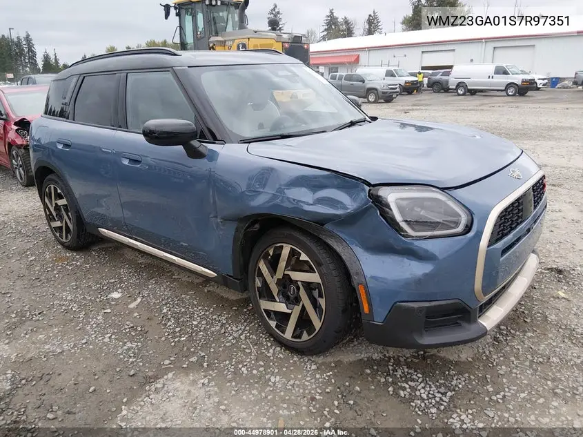 2025 Mini Countryman Cooper S VIN: WMZ23GA01S7R97351 Lot: 44978901