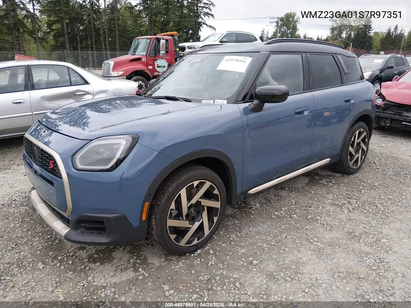 2025 Mini Countryman Cooper S VIN: WMZ23GA01S7R97351 Lot: 44978901