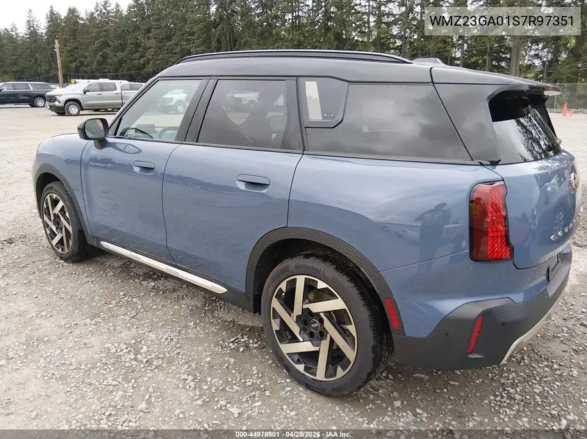 2025 Mini Countryman Cooper S VIN: WMZ23GA01S7R97351 Lot: 44978901