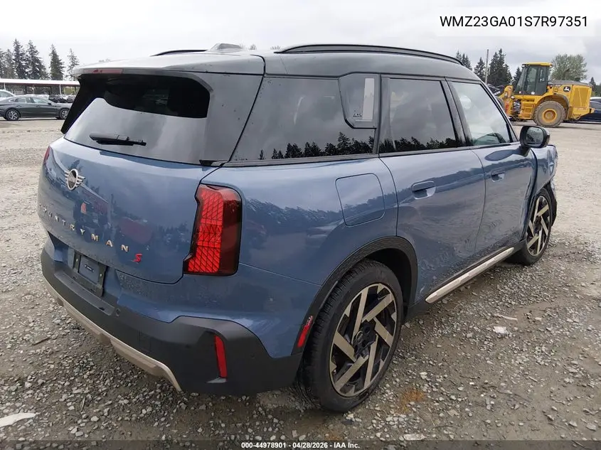 2025 Mini Countryman Cooper S VIN: WMZ23GA01S7R97351 Lot: 44978901