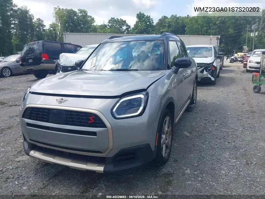 2025 Mini Countryman Cooper S VIN: WMZ23GA01S7S20202 Lot: 45326662