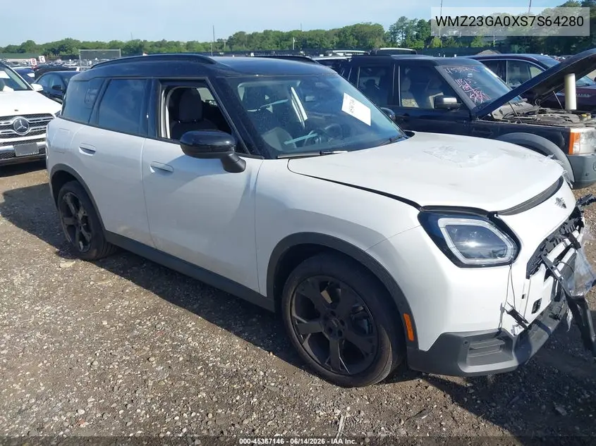 2025 Mini Countryman Cooper S VIN: WMZ23GA0XS7S64280 Lot: 45367146
