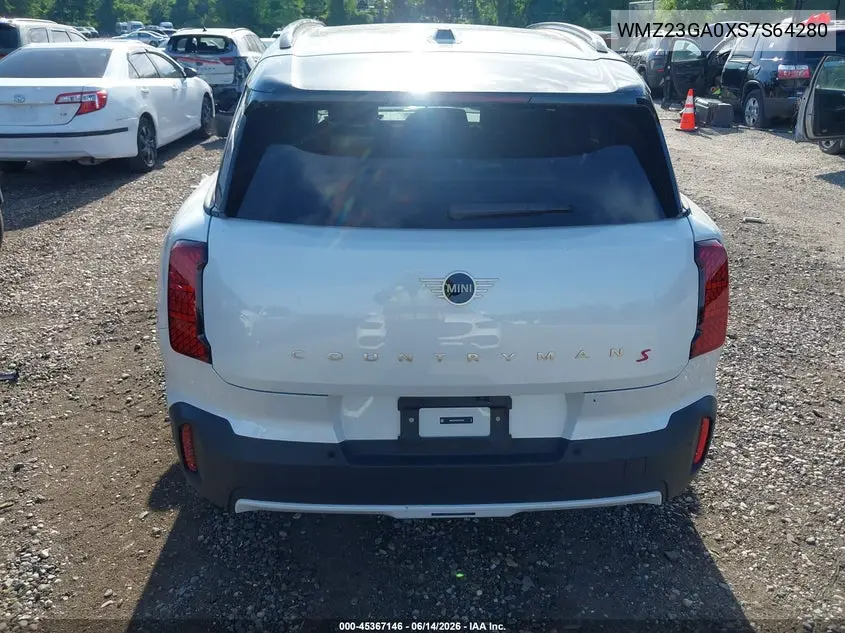 2025 Mini Countryman Cooper S VIN: WMZ23GA0XS7S64280 Lot: 45367146