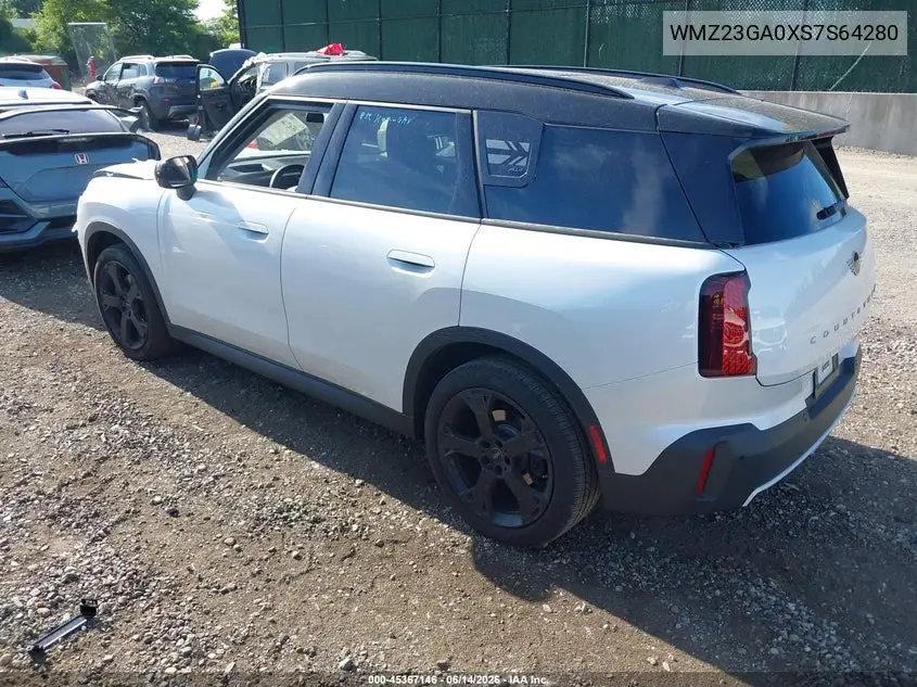 2025 Mini Countryman Cooper S VIN: WMZ23GA0XS7S64280 Lot: 45367146