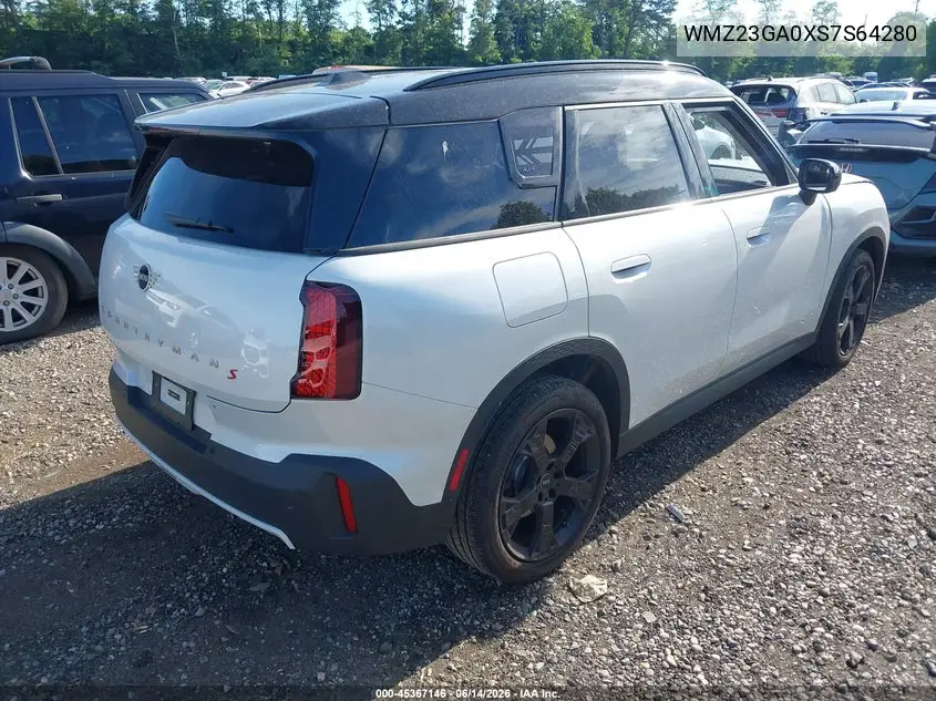 2025 Mini Countryman Cooper S VIN: WMZ23GA0XS7S64280 Lot: 45367146