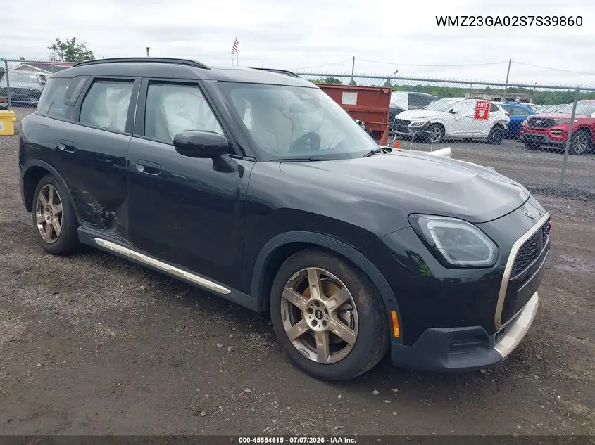 2025 Mini Countryman Cooper S VIN: WMZ23GA02S7S39860 Lot: 45554615