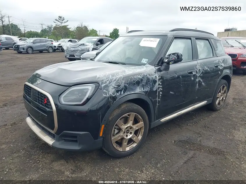 2025 Mini Countryman Cooper S VIN: WMZ23GA02S7S39860 Lot: 45554615