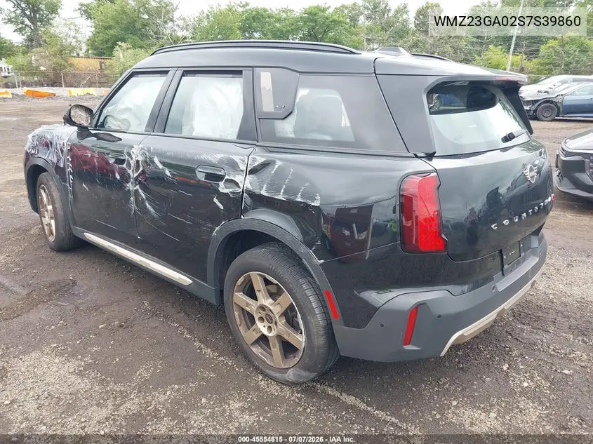 2025 Mini Countryman Cooper S VIN: WMZ23GA02S7S39860 Lot: 45554615