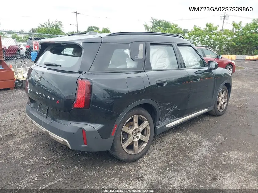 2025 Mini Countryman Cooper S VIN: WMZ23GA02S7S39860 Lot: 45554615