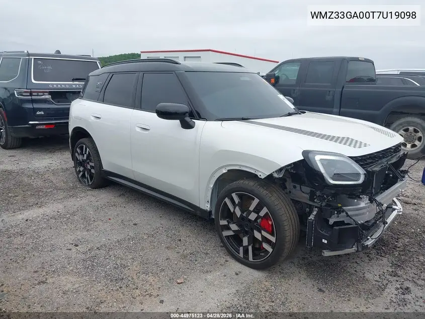 2026 Mini Countryman John Cooper Works VIN: WMZ33GA00T7U19098 Lot: 44975123