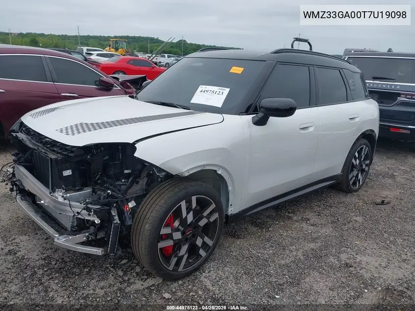 2026 Mini Countryman John Cooper Works VIN: WMZ33GA00T7U19098 Lot: 44975123