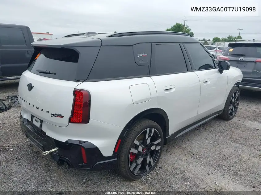 2026 Mini Countryman John Cooper Works VIN: WMZ33GA00T7U19098 Lot: 44975123